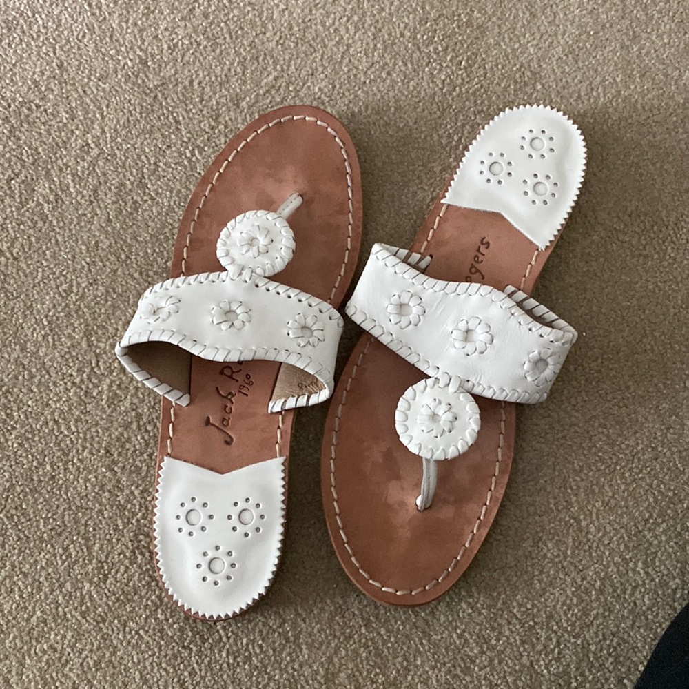 Jack Rogers white shoes EUC